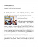 EL DESEMPLEO PROBLEMA CONECTADO CON LA ECONOMIA