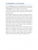 La fotografia y su evolución