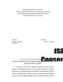 Causas y Consecuencias de la Crisis Venezolana Actual, en el Orden Social, Económico y Político.