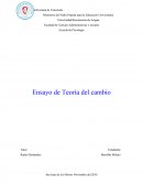 Ensayo de Teoría del cambio
