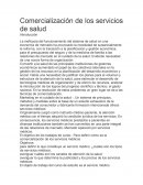 Comercialización de los servicios de salud.