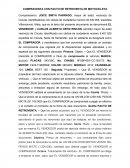 COMPRAVENTA CON PACTO DE RETROVENTA DE MOTOCICLETA