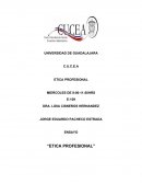 ETICA PROFESIONAL .