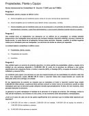Propiedades, Planta y Equipo.