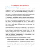 Los distintos tipos de violencia