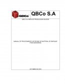 QBCO S.A ÁREA DE PRODUCCION SOLIDOS
