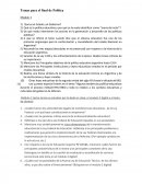 Temas para el final de Política