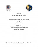 Actividad Integradora de Aprendizaje Español