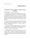 Husserl Análisis de la conciencia interna del tiempo