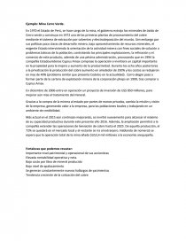 Ejemplo de una minera Estatal a privada. Página 1