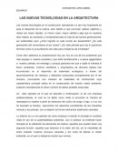 Las nuevas tecnologías en la arquitectura