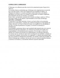 Conducción y liderazgo. Página 1