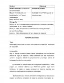 Fundamentos de Administración. Propuesta de solución al caso