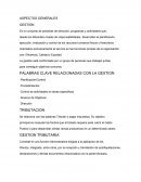 ASPECTOS GENERALES GESTION