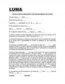 DEVOLUCIÓN DE MERCANCÍA POR INCUMPLIMIENTO EN PAGOS