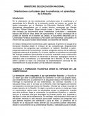 Orientaciones curriculares para la enseñanza y el aprendizaje de la filosofía