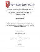 LA EVALUACION DEL DESEMPEÑO LABORAL Y SU INCIDENCIA EN LA PRODUCTIVIDAD DE LOS TRABAJADORES DE LA IMPRENTA TUESTA