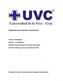 Redacción de la semana universitaria.