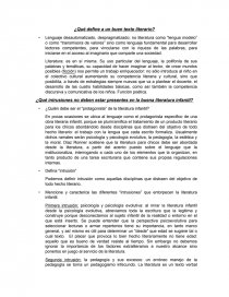 ¿Qué define a un buen texto literario?.. Página 1