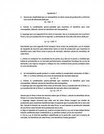 Asuma por simplicidad que un monopolista no tiene costos de producción y enfrenta una curva de demanda. Página 1