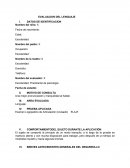 Evaluación del lenguaje