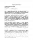 EJEMPLO DE CARTA DE CONTROL INTERNO.