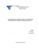 ESTRATEGIAS PARA EL CONTROL Y MANEJO DEL INVENTARIO DE MATERIA PRIMA EN LA EMPRESA CREACIONES LANDAETA C.A.