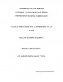 Ensayo reforma educativa.