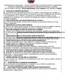 Ética profesional. Cuestionario