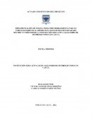 Acta de Constitución del proyecto: Implementación de sitio web para apoyo académico