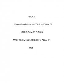 FISICA 2 FENOMENOS ONDULATORIS MECANICOS. Página 1
