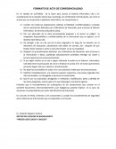 FORMATO DE ACTA DE CONFIDENCIALIDAD.
