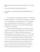 Modelo o formato de inicio de una carpeta de investigción.