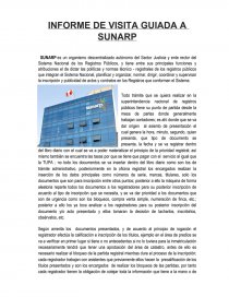 INFORME DE VISITA GUIADA A SUNARP.. Página 1