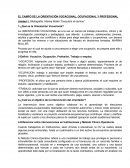 TEMA- EL CAMPO DE LA ORIENTACIÓN VOCACIONAL, OCUPACIONAL Y PROFESIONAL.