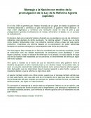 Analisis del mensaje a la nacion del general velasco alvarado en la reforma agraria.