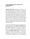 DEMANDA DE DIVISION Y PARTICION DE LA COSA COMUN..