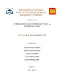 DETERMINACIÓN DE LOS FACTORES QUE AFECTAN LA SOLUBILIDAD EN AGUA.
