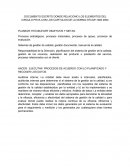 Proceso de planificación y mejora continua en la gestión de calidad