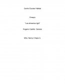 Ensayo alimentos light.