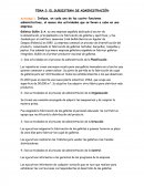TEMA 2: EL SUBSISTEMA DE ADMINISTRACIÓN.