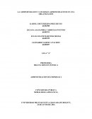 LA ADMINISTRACION Y LOS ROLES ADMINISTRATIVOS EN UNA ORGANIZACIÓN