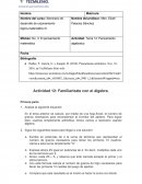 Pensamiento algebraico. Familiarízate con el álgebra.