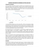 INFORME CRECIMIENTO ECONOMICO DE PERU 2010-2015.