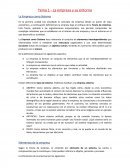 Tema 1 - La empresa y su entorno