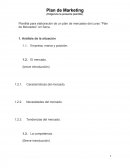 Plantilla para elaboración de un plan de mercadeo del curso “Plan de Mercadeo” en Sena.
