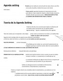Agenda Setting