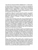 RELACION DEL ENFOQUE HISTÓRICO HERMENÉUTICO Y LA PSICOLOGIA.