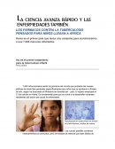LA CIENCIA AVANZA RÁPIDO Y LAS ENFERMEDADES TAMBIÉN