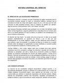 EL DERECHO EN LAS SOCIEDADES PRIMIGENAS